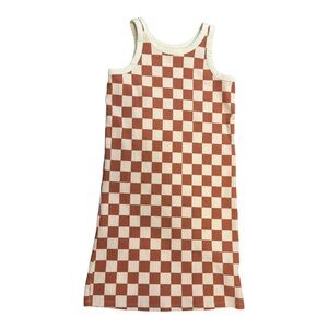 Old Navy Cream and Rust Dress